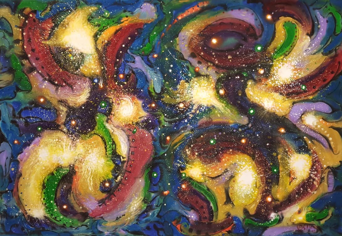 Narducci Annunciation II, #322, acrylic on canvas