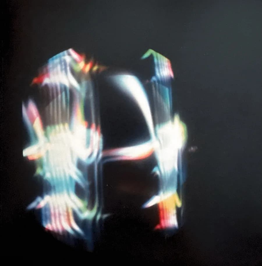 Cybernetic light-and-sound painting, circa 1967, captured on film